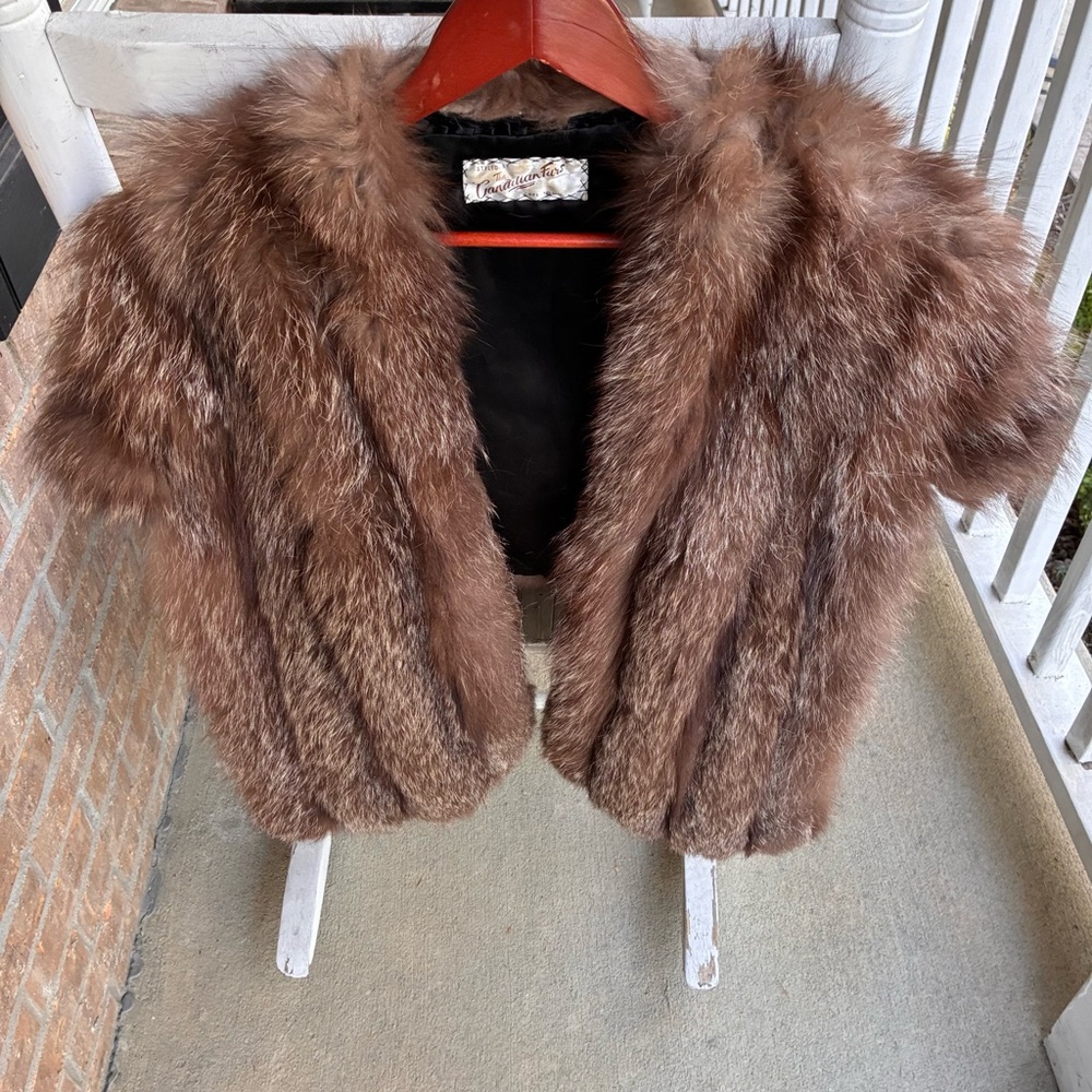 Luxurious Brown Real Fur Coat